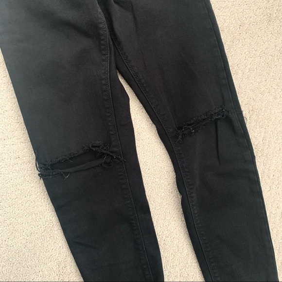 Topshop Jamie Knee Rip Jeans - Picture 5 of 7